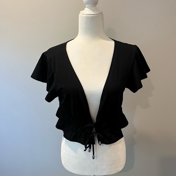 Princess Polly Jamison Reid Crop Top Black - Picture 3 of 7